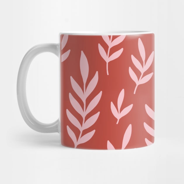 Terracotta Leaves Pattern by NatureGlow